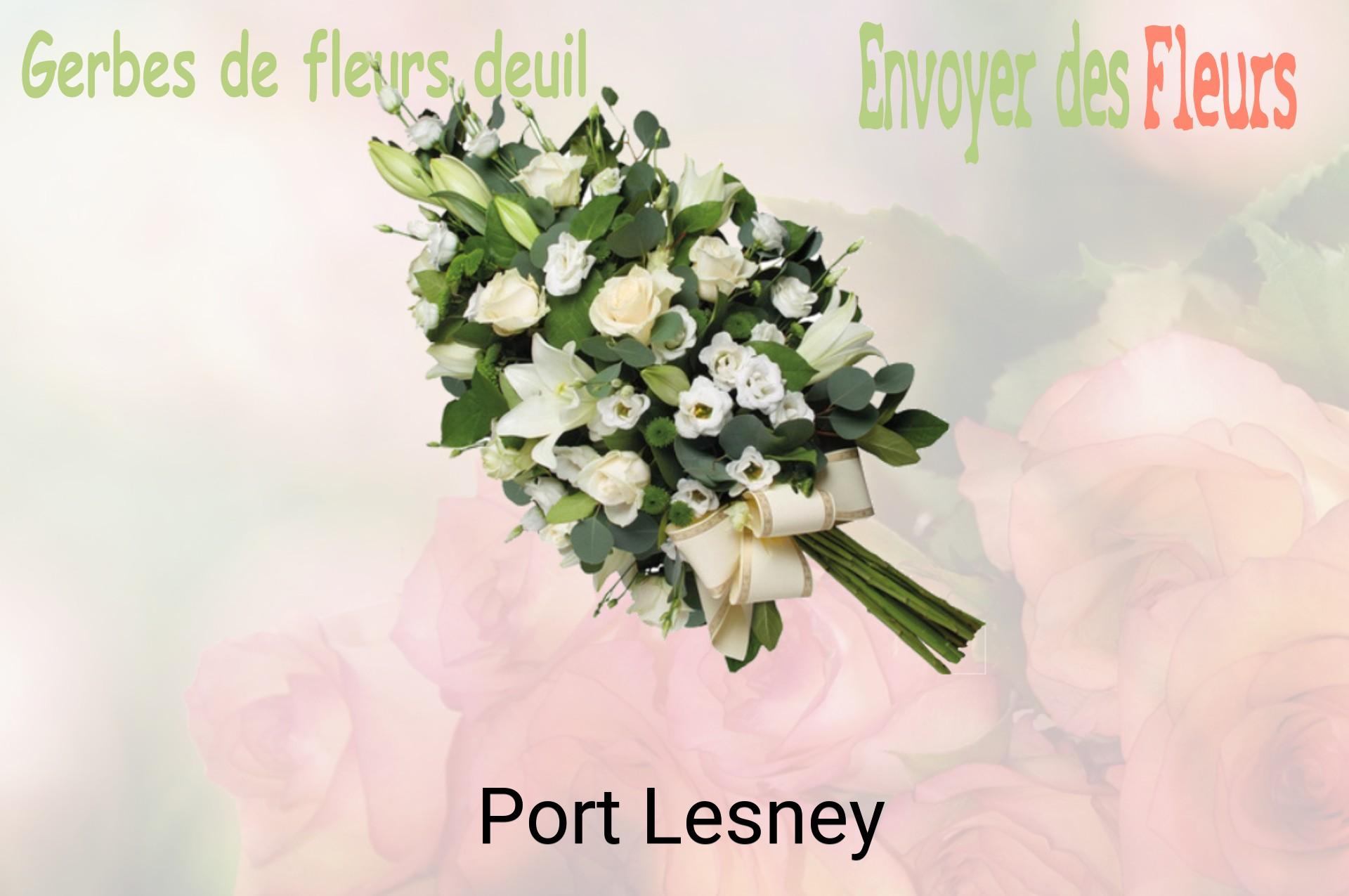 Gerbe de fleurs de deuil livrée à Port-Lesney